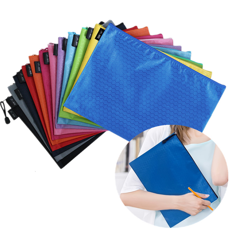 File Folder Hanging - حقيبة كبيرة السعة بسحاب مقاس A4،
