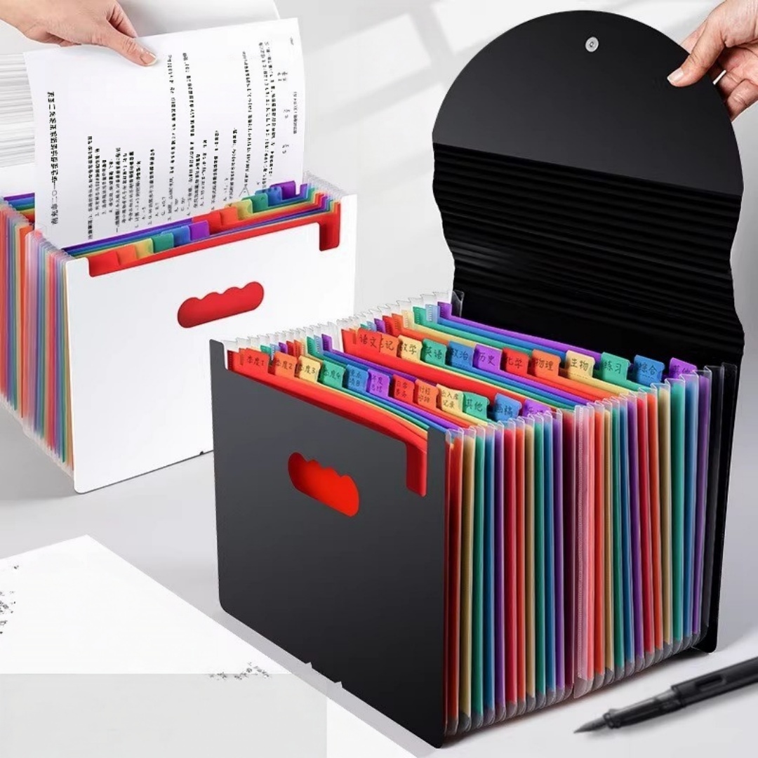 File Folder Hanging - حقيبة ملفات مكتبية متعددة الطبقات بحجم