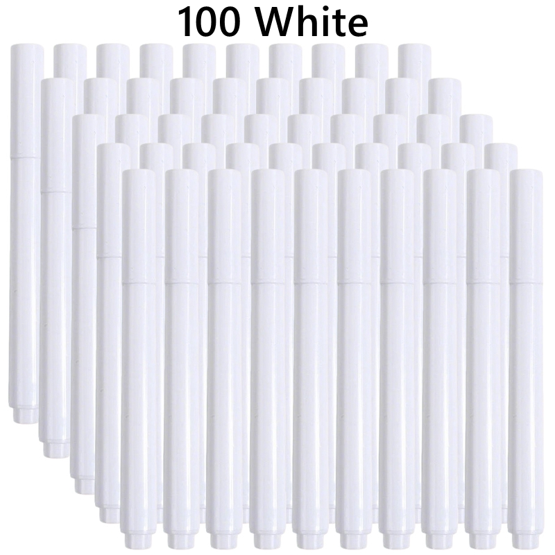 Correction Fluid White - 3-100 قطعة/مجموعة أقلام طباشير سائلة بيضاء/ملونة