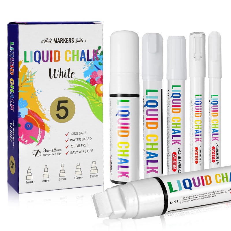 5 قطع/مجموعة علامات الطباشير ا - مراجعة Correction Fluid White وسعره