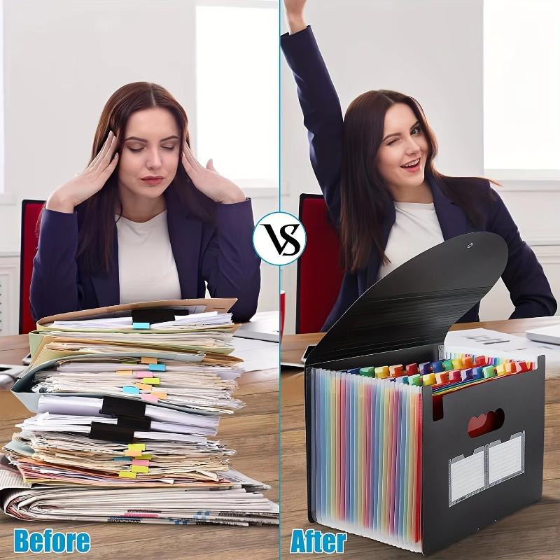 حقيبة ملفات بلاستيكية متعددة ا - مراجعة File Folder Hanging وسعره