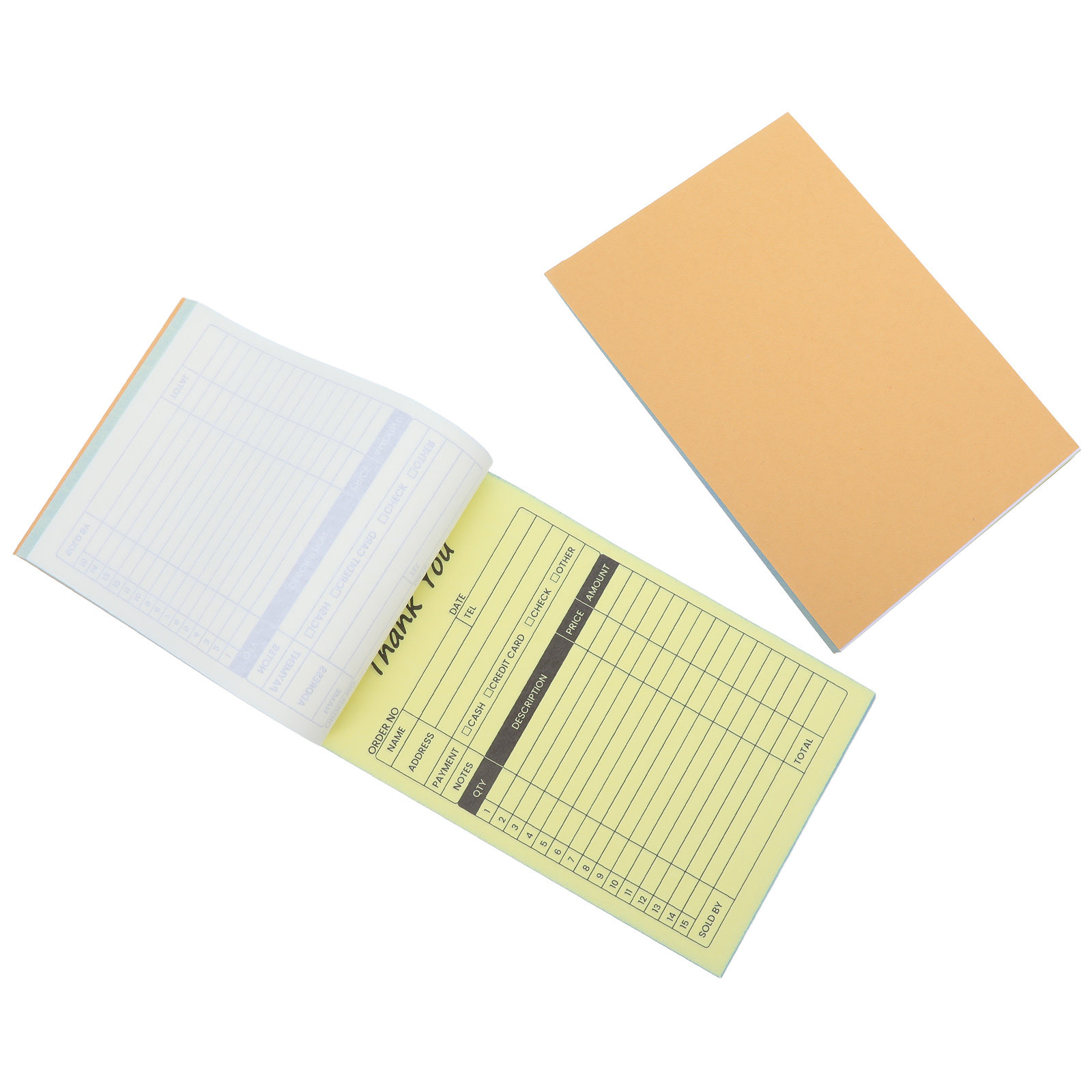 قطعتان من دفتر الفواتير والإيص - مراجعة Carbon Copy Book وسعره