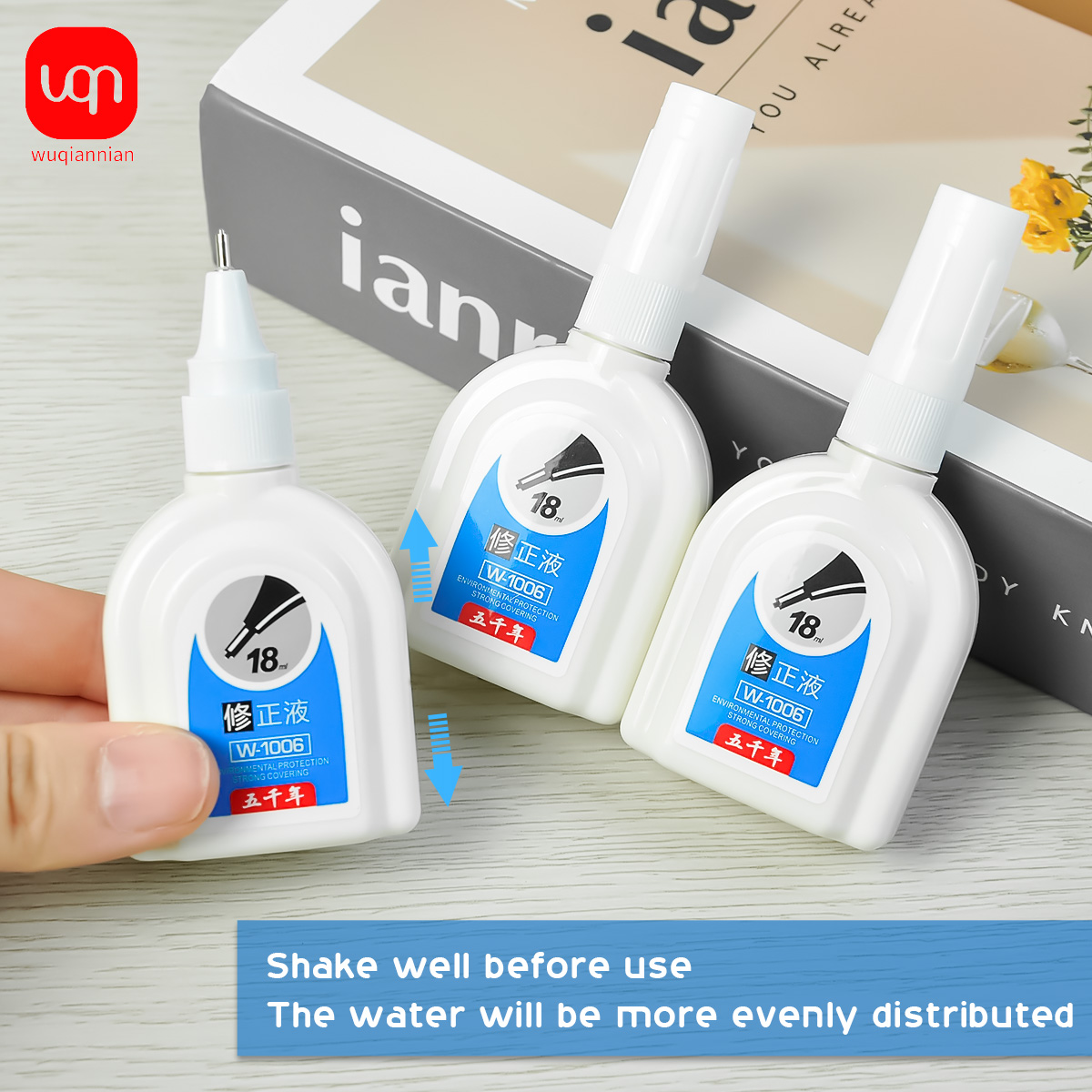 WQN-1/3/6 قطعة سائل تصحيح أبيض - مراجعة Correction Fluid White وسعره