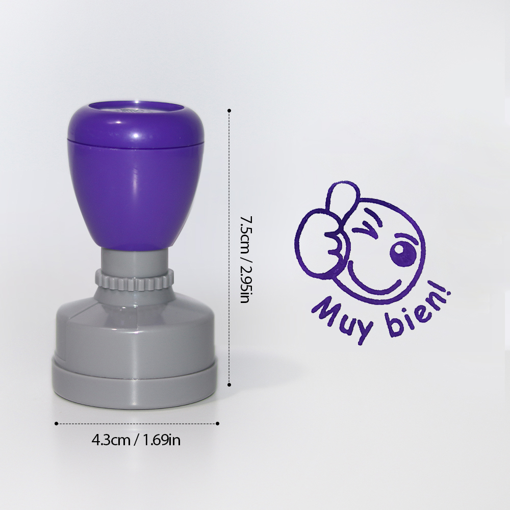 لون 3 قطع كبيرة ختم تشجيع إسبا - مراجعة Self Inking Stamp وسعره
